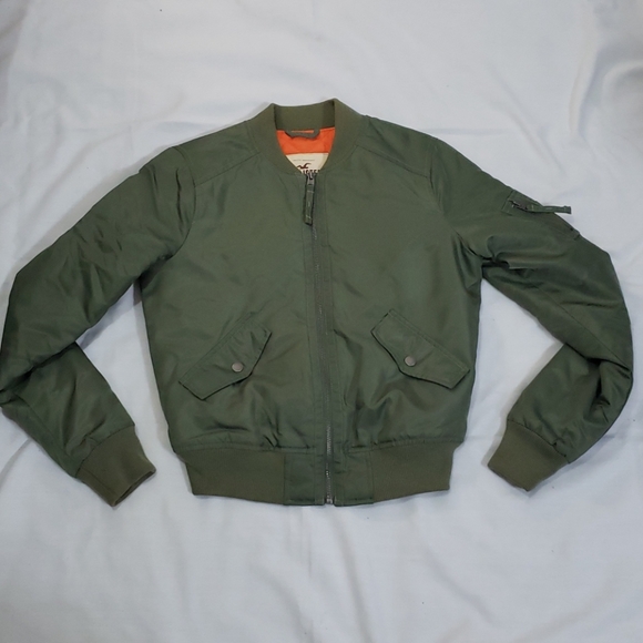 Hollister Jackets & Blazers - Hollister Bomber Jacket Womens Size X-Small Olive